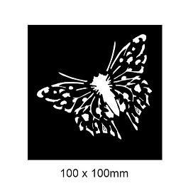 Large butterfly Stencil  100 x 100mm min buy 3